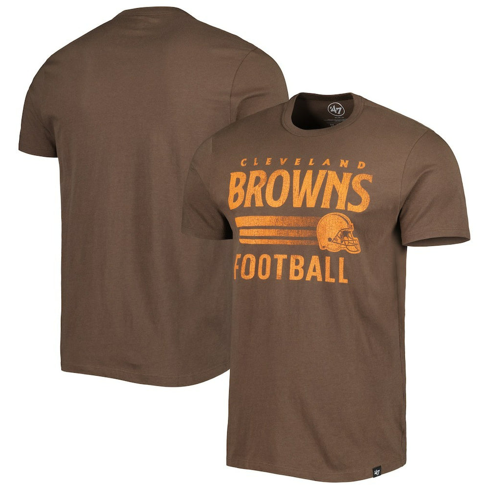 Cleveland Browns '47 Wordmark Rider Franklin T-Shirt Brown