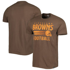 Cleveland Browns '47 Wordmark Rider Franklin T-Shirt Brown