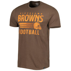 Cleveland Browns '47 Wordmark Rider Franklin T-Shirt Brown