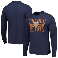Chicago Bears '47 Brand Wide Out Franklin Long Sleeve T-Shirt Navy