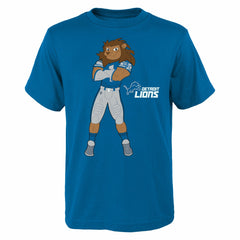 Detroit Lions Outerstuff Youth Roary T-Shirt Blue