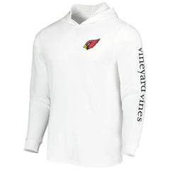 Arizona Cardinals Vineyard Vines Local Long Sleeve Hoodie T-Shirt White