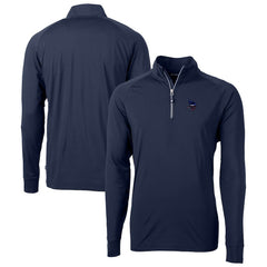 Minnesota Vikings Cutter & Buck Team Adapt Eco Knit Hybrid Recycled Quarter-Zip Pullover Top Navy