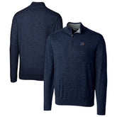New York Giants Cutter & Buck Lakemont Quarter-Zip Pullover Sweater Navy