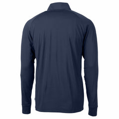 Detroit Lions Cutter & Buck Big & Tall Adapt Eco Knit Stretch Recycled Quarter-Zip Pullover Top Navy
