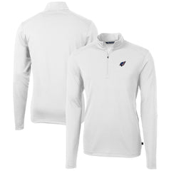 Arizona Cardinals Cutter & Buck Big & Tall Virtue Eco Pique Recycled Quarter-Zip Jacket White