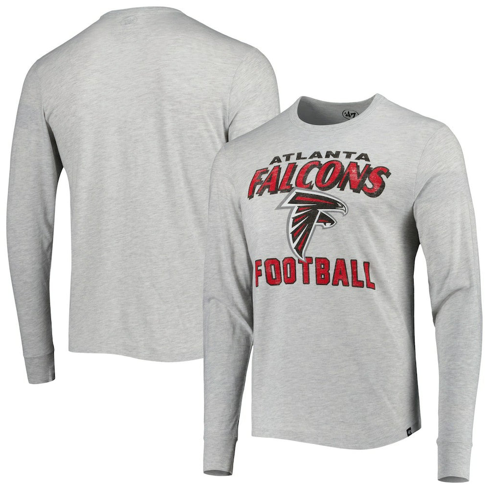 Atlanta Falcons '47 Dozer Franklin Long Sleeve T-Shirt Heathered Gray