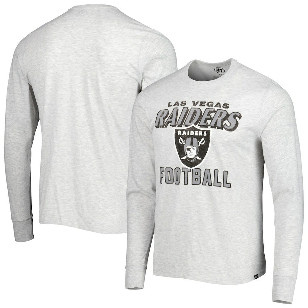 Las Vegas Raiders '47 Dozer Franklin Long Sleeve T-Shirt Heathered Gray