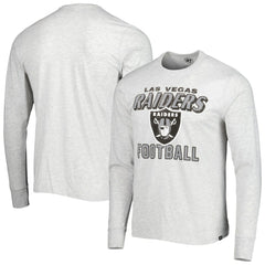 Las Vegas Raiders '47 Dozer Franklin Long Sleeve T-Shirt Heathered Gray