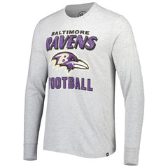 Baltimore Ravens '47 Dozer Franklin Long Sleeve T-Shirt Heathered Gray