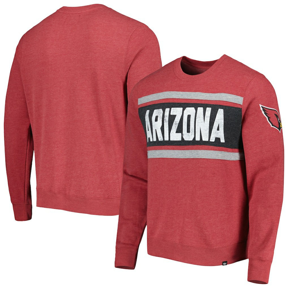 Arizona Cardinals '47 Bypass Tribeca Pullover Sweatshirt Heathered Cardinal