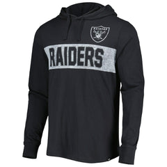 Las Vegas Raiders '47 Field Franklin Hooded Long Sleeve T-Shirt Black