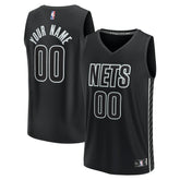 NBA Brooklyn Nets Custom Fast Break Jersey - Statement Edition - Black