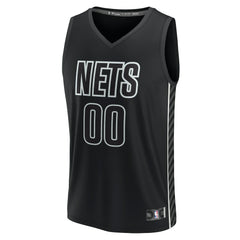 NBA Brooklyn Nets Custom Fast Break Jersey - Statement Edition - Black