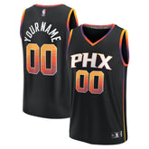 NBA Phoenix Suns Fast Break Custom Replica Jersey - Black - Statement Edition