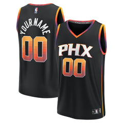 NBA Phoenix Suns Fast Break Custom Replica Jersey - Black - Statement Edition