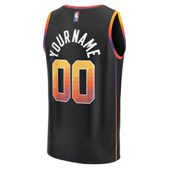 NBA Phoenix Suns Fast Break Custom Replica Jersey - Black - Statement Edition