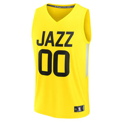 NBA Utah Jazz Youth Fast Break Replica Custom Jersey - Icon Edition - Yellow