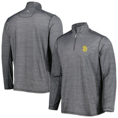 San Diego Padres Tommy Bahama Delray IslandZone Half-Zip Top - Gray Tops