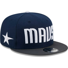 Dallas Mavericks Jersey Hook Statement Edition 9FIFTY Snapback Hat Navy/Gray