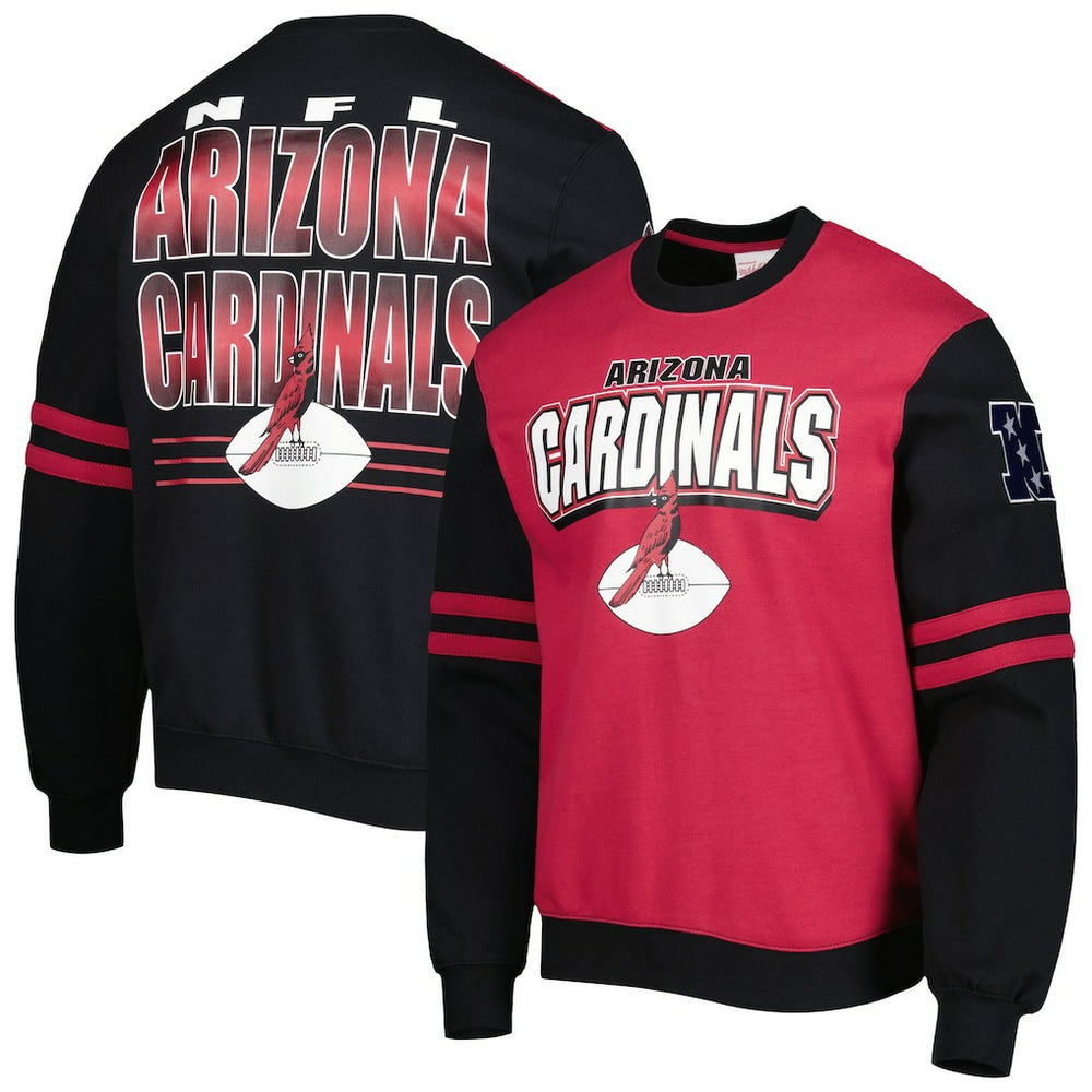 Arizona Cardinals All Over 2.0 Pullover Sweatshirt Cardinal