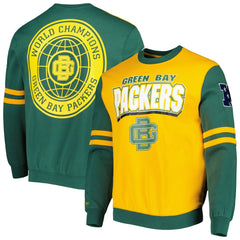 Green Bay Packers All Over 2.0 Pullover Sweatshirt Gold