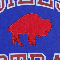 Buffalo Bills Washed Short Sleeve Pullover Hoodie Royal