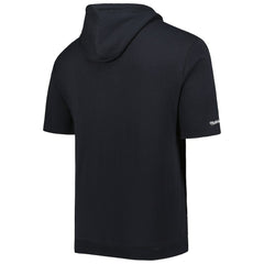Las Vegas Raiders Washed Short Sleeve Pullover Hoodie Black