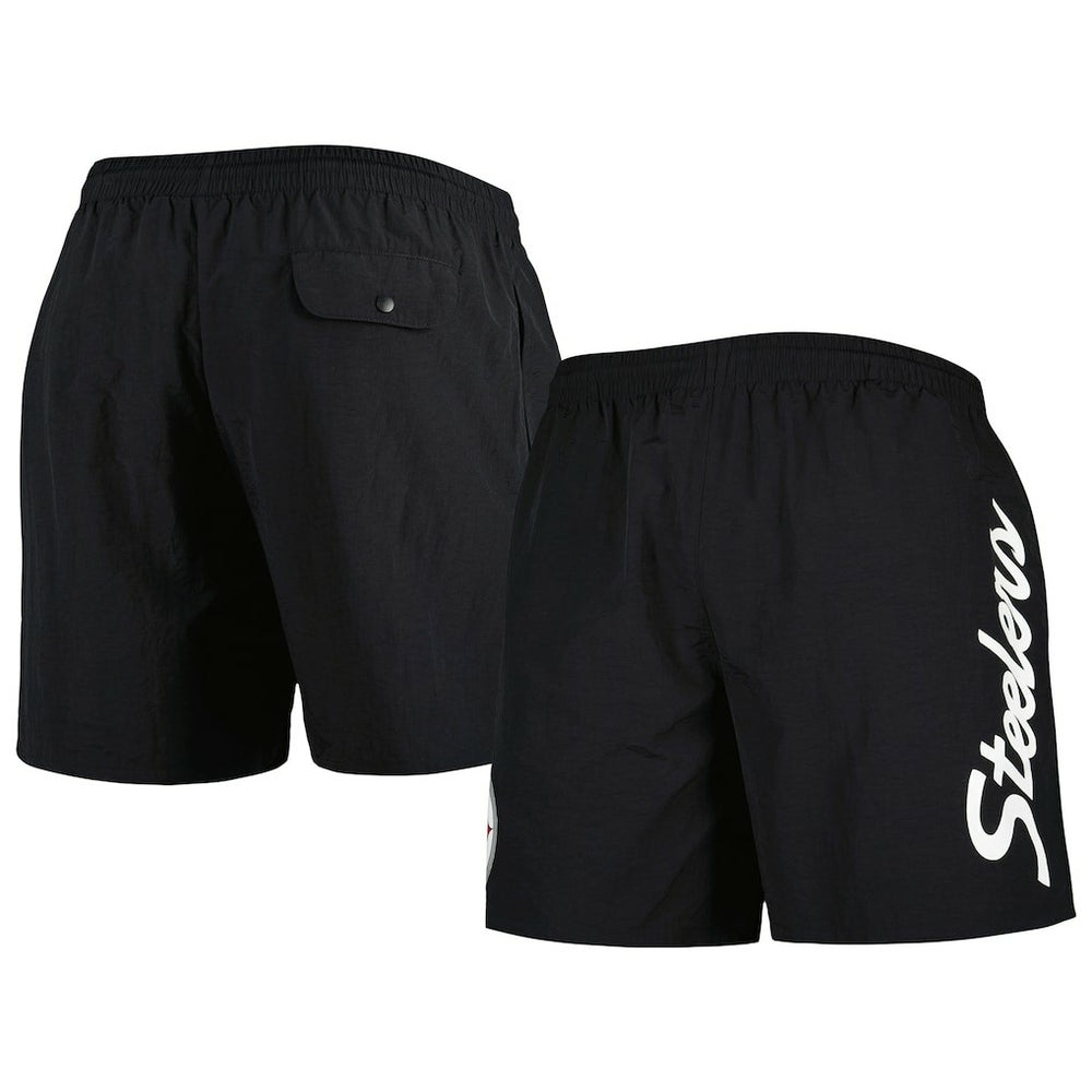 Pittsburgh Steelers Team Essentials Nylon Shorts Black