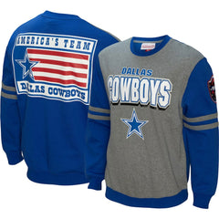Dallas Cowboys All Over 2.0 Pullover Sweatshirt Royal