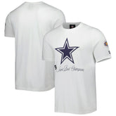 Dallas Cowboys New Era 5x Super Bowl Champions T-Shirt White