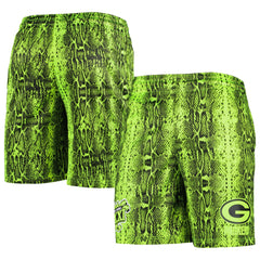 Green Bay Packers New Era Summer Pop Shorts Neon Green