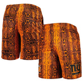 New York Giants New Era Summer Pop Shorts Orange