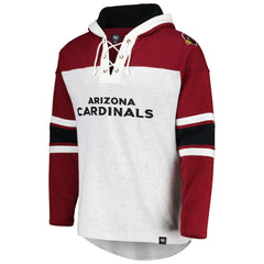 Arizona Cardinals '47 Gridiron Lace-Up Pullover Hoodie Heather Gray