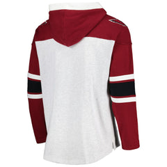 Arizona Cardinals '47 Gridiron Lace-Up Pullover Hoodie Heather Gray