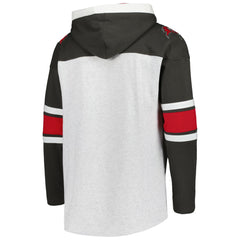 Tampa Bay Buccaneers '47 Gridiron Lace-Up Pullover Hoodie Heather Gray