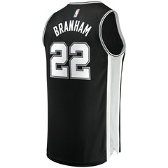 NBA Malaki Branham San Antonio Spurs Fast Break Replica Player Jersey - Icon Edition - Black