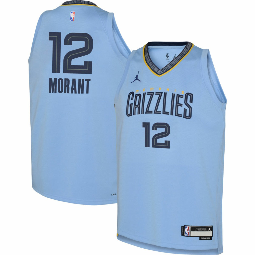 NBA Ja Morant Memphis Grizzlies Jordan Brand Youth Swingman Jersey - Statement Edition - Light Blue outlet