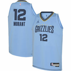 NBA Ja Morant Memphis Grizzlies Jordan Brand Youth Swingman Jersey - Statement Edition - Light Blue outlet