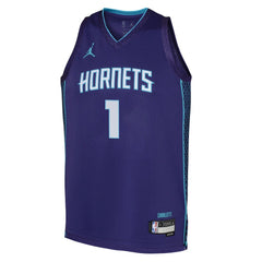 NBA LaMelo Ball Charlotte Hornets Jordan Brand Youth Swingman Jersey - Statement Edition - Purple online