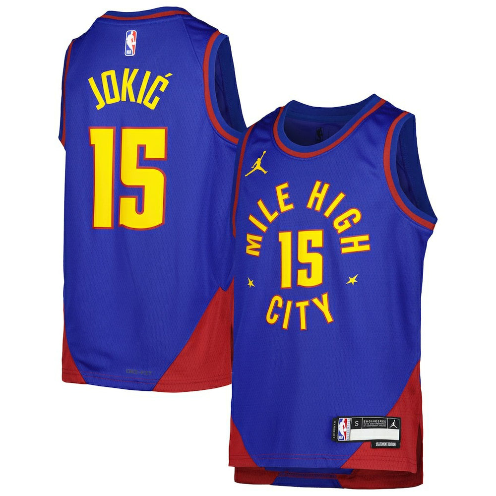 NBA Nikola Jokic Denver Nuggets Jordan Brand Youth Swingman Jersey sale - Statement Editi- Blue shop