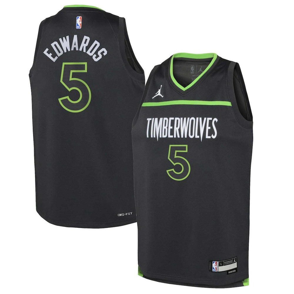 NBA Anthony Edwards Minnesota Timberwolves Jordan Brand Youth Swingman Jersey - Statement Edition - Black on sale