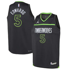 NBA Anthony Edwards Minnesota Timberwolves Jordan Brand Youth Swingman Jersey - Statement Edition - Black on sale