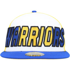 Golden State Warriors Back Half 9FIFTY Fitted Hat White/Royal