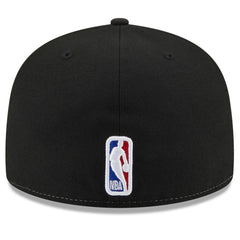 Utah Jazz Back Half 59FIFTY Fitted Hat White/Black
