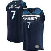NBA Wendell Moore Jr. Minnesota Timberwolves 2022 NBA Draft First Round Pick Fast Break Replica Player Jersey Icon - Edition - Navy