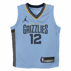 NBA Ja Morant Memphis Grizzlies Jordan Brand Preschool 2022/23 Statement Edition Jersey - Light Blue on sale