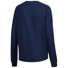 Club America Women's Lockup Varsity Tri-Blend Raglan Pullover Sweatshirt Navy