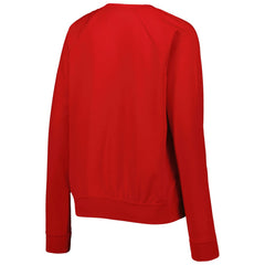 England National Team Women's Lockup Varsity Tri-Blend Raglan Pullover Sweatshirt Red