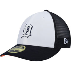 Detroit Tigers New Era 2023 On-Field Batting Practice Low Profile 59FIFTY Fitted Hat - White/Navy Hats